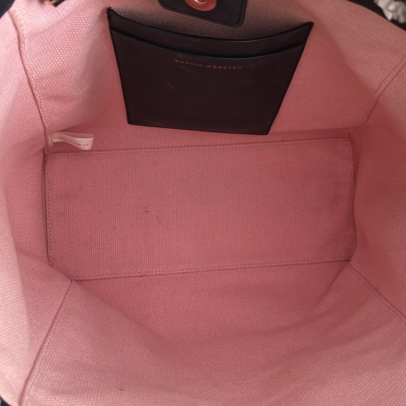 Sophia Webster MONOCHROME TAYA RAFFIA TOTE VGUC - Picture 7 of 8